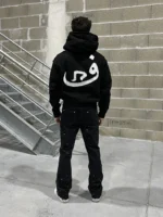 Sweat à Capuche Zippé 808 Vision Noir (1)