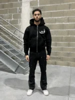 Sweat à Capuche Zippé 808 Vision Noir (2)