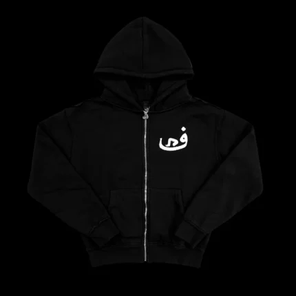 Sweat à Capuche Zippé 808 Vision Noir (4)