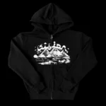 Sweat à Capuche Zippé Noir 808 Vision Desert (4)