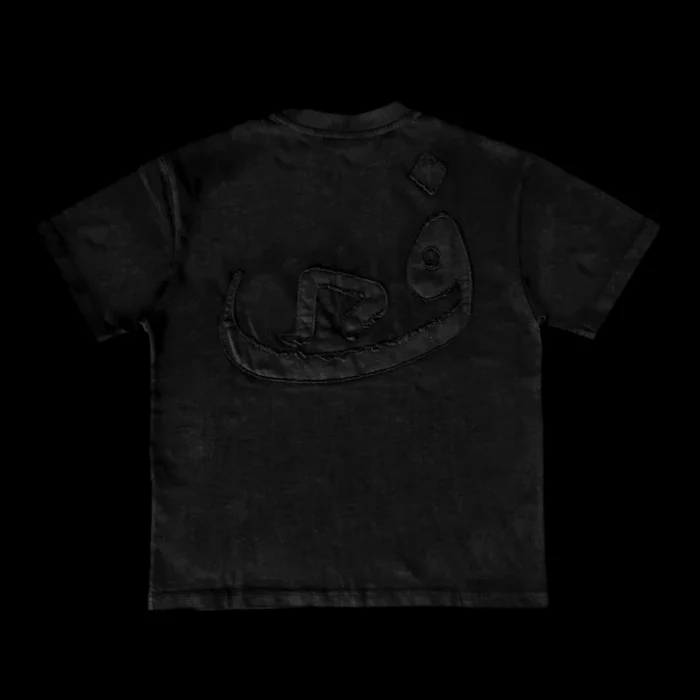 T Shirt Frayed Noir 808 Vision (3)
